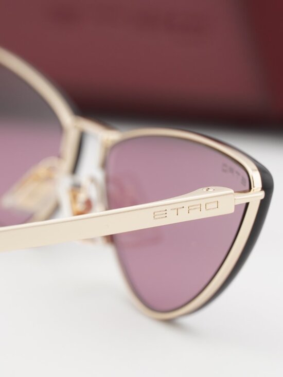 ETRO 0035/S 0000 W9 Cat Eye Sunglasses - Gold / Red